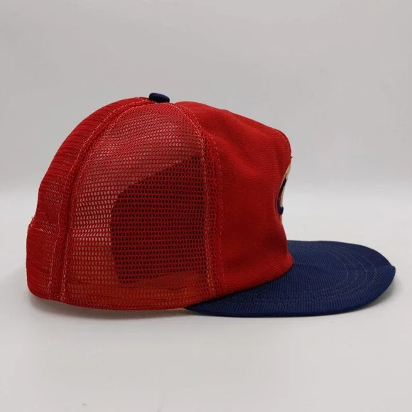 Vintage Minnesota Twins Snapback Trucker Hat Mesh Patch Logo MLB Cap 70s USA